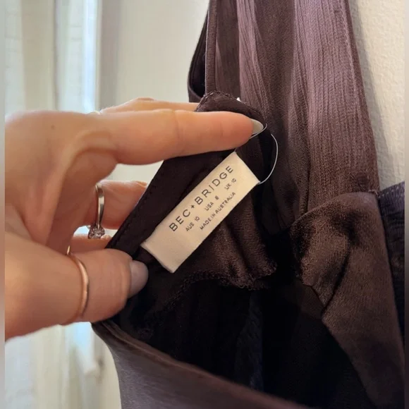 Bec + Bridge Moon Dance Maxi Dress in Dark Chocolate - Picture 6 of 7